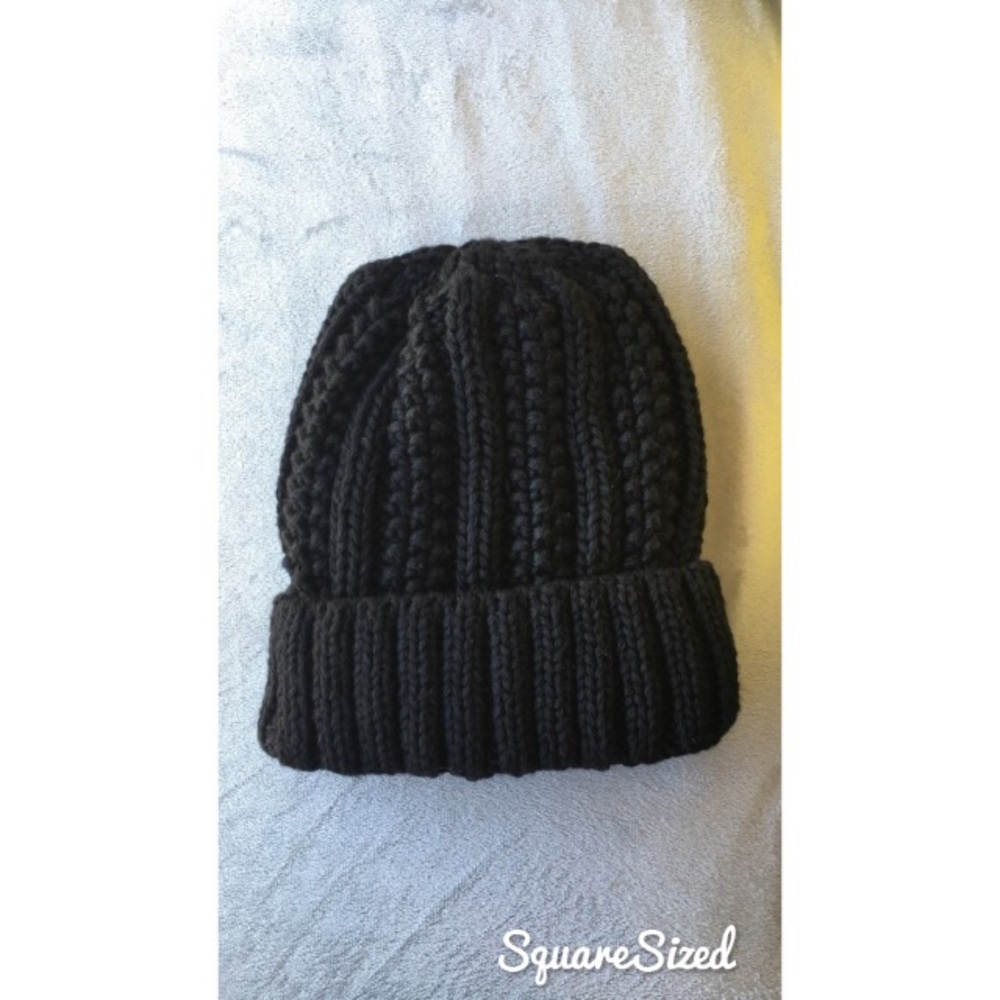 Black Knitted Beanie